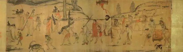 10▲【唐】阎立本 （601-673）（传）《职贡图》，台北国立故宫博物院藏。